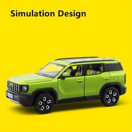 Diecast Model Cars 1 32 Haval X-DOG SUV Alloy Car Model Diecast Metal Off-road Vehicle Car Model Simulation Sound and Light Collection Kid Toy Gift