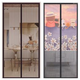 Curtain Summer Privacy Partition Door Anti Mosquito Insect Bug Magnetic Screen Automatic Closing Net