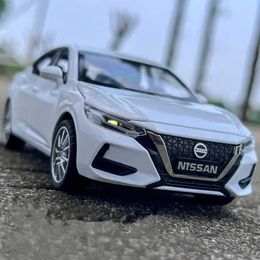 Diecast Model Cars 1 32 Nissan Sylphy Alloy Car Model Diecast Metal Toy Vehicles Car Model Sound and Light Simulation Collection Childrens Toy Gift
