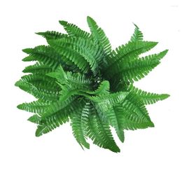 Decorative Flowers 2pcs Persian Grass Fern Greenery Plant Artificial Flower Leaves Plants For Wedding Office Living Room Decorations