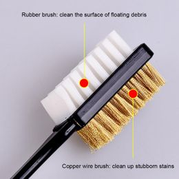 1Pcs 2-Sided Cleaning Brush Rubber Eraser Set Fit For Suede Nubuck Shoes Steel With Plastic Rubber Boot Cleaner Home Accessories