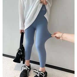 2024 Summer Autumn Girls Yoga Baby Barn Skinny Casual Pencil Pant Tellder Ankle Length Sports Trousers L2405