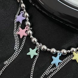 Chains Simple Star Pendant Clavicle Chain Adjustable Cold Wind Long Necklace