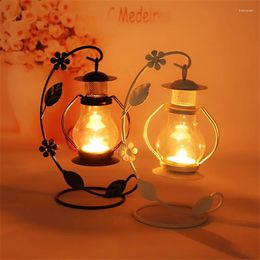 Candle Holders 2 Colors Wedding Gift Metal Lantern Iron Holder House Decoration Lanterns For Candles Candlestick