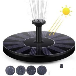 Watering Equipments Solar Fountain Water Pump Floating Garden Pond Tank Drop Delivery Home Patio Lawn Supplies Dhbv8