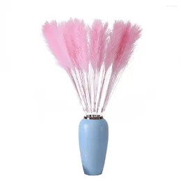 Decorative Flowers 15pcs Pink Christmas Decorations For Home Fake Pampas Grass Plants Artificial Flower Reed Foxtail NoVase