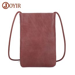 JOYIR Genuine Leather Small Crossbody Bags Women Fashion Phone Bag Shoulder Messenger Bag for Girls Mobile Phone Pouch 240522