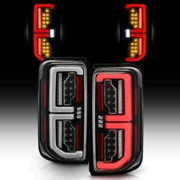 Pair Black Incandescent Upgrade Full LED Tail Lights For 2021-2024 Ford Bronco