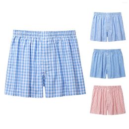 Underpants Mens Loose Fitting Underwear Pure Cotton Home Sleepwear Flat Angle Breathable Large Shorts Comfortable Plus Size