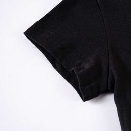 Summer Print Pattern Tracksuit Boys Casual Black Shorts T-Shirt 2 Piece Kids Clothing Set 100% Cotton