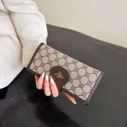 Great quality bee women designer wallets long style lady fashion casual card purses female phone clutchs no982