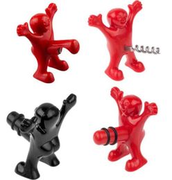 100pcs Funny Happy Guy Beer Bottle Opener Red Wine Openers Stopper Crockscrew Stoppers Creative Bar Tool Kitchen Tools5879339
