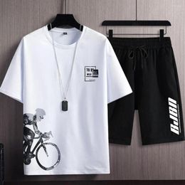 Running Sets Fashion Men Tracksuit Set Comfortable Wearing Anti-fade Soft Male Summer Suit Streetwear Clothing