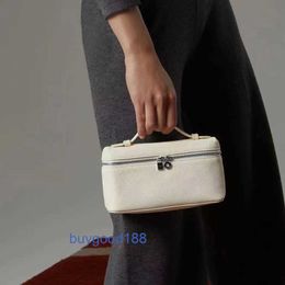 Lare Bag Lunch Box Bag Women bag lunch box bag small square bag cowhide leather handbag simple and fashionable one shoulder crossbody makeup bag ostrich pattern