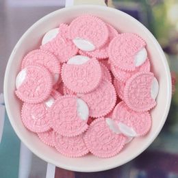 Felicoalice 1:3 25mm Dollhouse Miniature Mini Chocolate Chip Cookies Polymer Doll Food Pretend Play Kitchen Toys girls