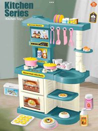 Kitchens Play Food Kitchens Play Food Childrens game kitchen accessories Playset toys kitchen food plates milk cans bread forks WX5.2175263