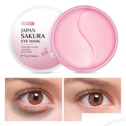 Eye Care Sakura Essence Collagen Mask Moisturising Gel Patches Remove Dark Circles Anti-Age Bag Skin 70G Drop Delivery Health Beauty Otknv