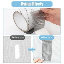 Anti Fly Mosquito Curtains Net Repair Patch Self-adhesive Kitchen Door Window Screen Mesh Broken Holes Fix Tape Waterproof Tools