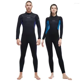 Women's Swimwear Mens 3mm Neoprene Long Sleeve Wetsuit Womens Full Body Diving Suit Snorkeling Surfing Swimming Keep Warm In Cold Water