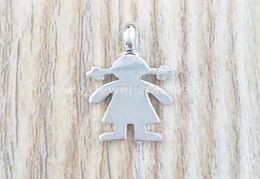 Silver Sweet Dolls Pendant Authentic 925 Sterling Silver pendants Fits European Style Gift Andy Jewel 51590014324556501302254