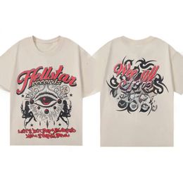 Hellstart Shirt Mens Designer T Shirts Clothe Mens Hellstart T Shirt Letter Logo Printed Summer New Mens Loose Fitting Retro Short Sleeved Tshirt Hell Starr 883