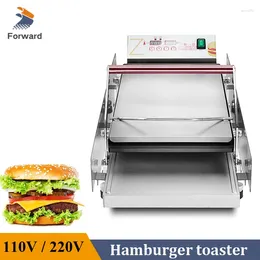 Electric Ovens 6 Pcs Hamburger Toasting Machine Commercial Burger Maker Bread Heating Double Layer Panini Toaster Heater With Timer