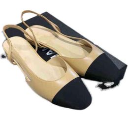 Penny Versione xiaoxiangfeng 2022 marchio c sandali di seta a fondo piatto estate donna039s superficiale folta cavo versatile alto 4982727