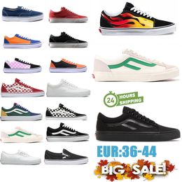 free shipping new designers Old Skool Casual skateboard shoes Black White mens womens fashion outdoor flat size 36-44