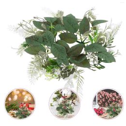 Decorative Flowers Holder Decoration Rings For Wedding Table Centrepiece Wreath Floral Garland Candelabra Layout Props Green Leaves