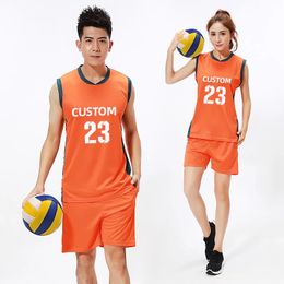 Men Women Volleyball Sets Clothing Soccer Football Volleyball Jerseys Shorts Uniforms Training Suit Running Set 240522