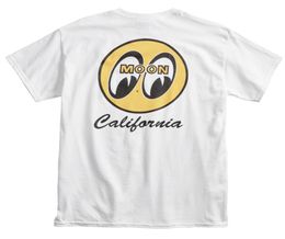 Men039s Mooneyes Moon Equipped California Script Logo T Shirt White Cotton Tm141wh Tshirt Male Hip Hop1848925