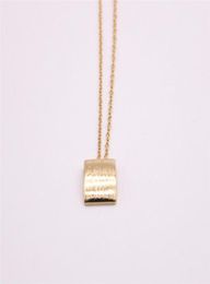The latest elements Arcuate squar necklace for girls Whole Pendant necklace plated necklace the gift to women2200443