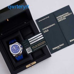 Top AP Wrist Watch Blue Elf Royal Oak Offshore 26470ST Mens Watch Precision Steel Blue Face Automatic Machinery Swiss Famous Luxury Sports Watch