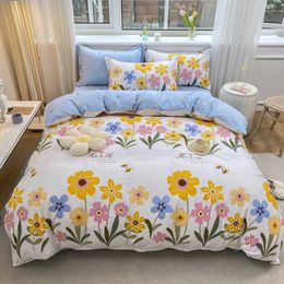 Bedding sets Luxury floral style cotton bedding 1-piece down duvet cover 2-piece set (without sheets) various sizes customizable H240521 B3CV