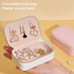 Jewellery Pouches PU Case Bracelet Earrings Display Dresser Counter Multi Grids Necklace Box Pin Holder For Travel Camping