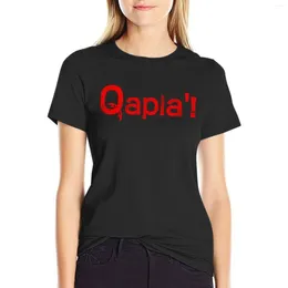 Women's Polos QAPLA'! T-Shirt Anime Short Sleeve Tee Aesthetic Clothes Western T Shirts For Women