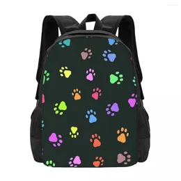 School Bags Colour Animal Prints Simple Stylish Student Schoolbag Waterproof Large Capacity Casual Backpack Travel Laptop Rucksack