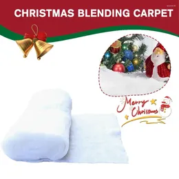 Christmas Decorations Fluffy Fake Cover Blanket 100 150CM White Blending Snow Artificial Background Decoration Carpet Cotton X3L6