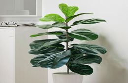 Artificial Fiddle Leaf Fig Tree Twig Faux Ficus Lyrata Plants Greenery For Home Office Decoration No Pot Included Decorative Flo5419814