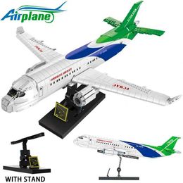 Aircraft Modle Ideas Series City Passport Plane Building Block 787 Dreamliner Model Block Assembly Toy Childrens Birthday Gift Moc S5452138