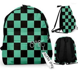 Backpack Kimetsu No Yaiba Fashion Canvas Backpacks Rucksacks Cartoon School Casual Bags Travel Knapsack Unisex Gifts