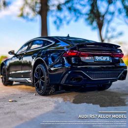 Diecast Model Cars 1 24 Audi RS7 Coupe Alloy Car Model Diecasts Metal Toy Sports Car Vehicles Model Simulation Sound Light Collection Kids Toy Gift
