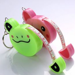 1.5M Cute Frog Piggy Tiger Soft Tape Measure Scale Body Sewing Flexible Measurement Ruler For Body Measuring Tools Tailor Craft
