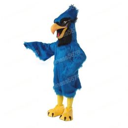 Halloween Blue eagle Mascot Costumes High quality Cartoon Character Outfit Suit Halloween Adults Size Birthday Party Outdoor Festival Dress