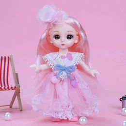 Dolls 16cm BJD Doll Sweet Princess 1/12 Scale Action Picture with Clothes and Shoes Lolita DIY Movable 13 Joints Gift Girl Toy S2452201 S2452201 S2452201