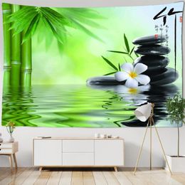 Tapestries Plant Bamboo Forest Landscape Tapestry Wall Hanging Room Decor Background Bedroom Home Aesthetics