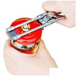 Openers Adjustable Jar Bottle Stainless Steel Can Opener Mtifunction Kitchen Accessories Gadgets Tools Drop Delivery Home Garden Dini Dhnyt