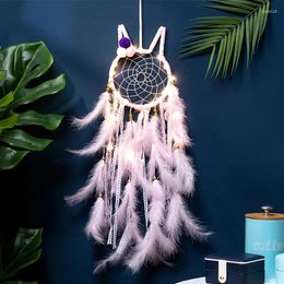 Decorative Figurines Dream Catcher Handmade Feather Wind Chimes Living Room Bedroom Wall Hanging Ornaments Birthday Festival Gifts Home