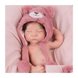 Dolls Fl Sile Body Hand Rooted Hair Close Eye Reborn Baby Doll Without Clothes 230904 Drop Delivery Toys Gifts Accessories Otfqw