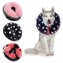 Dog Apparel Antilicking Protection Pet Soft Ring Neck Cover Inflatable Collar Anti-bite Elizabethan Circle